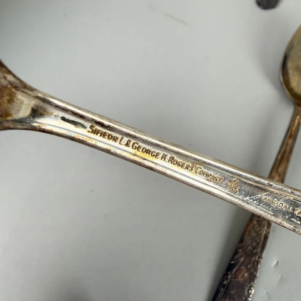 Vtg Silverplate Flatware Lot Rogers Bros Wm Rogers Holmes & Edwards EPNS 48 Pcs